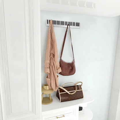 Piano Style Wall Hook Rack